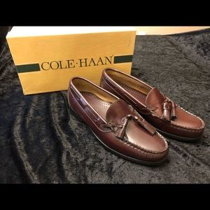 Mens Cole Haan tassel loafers
